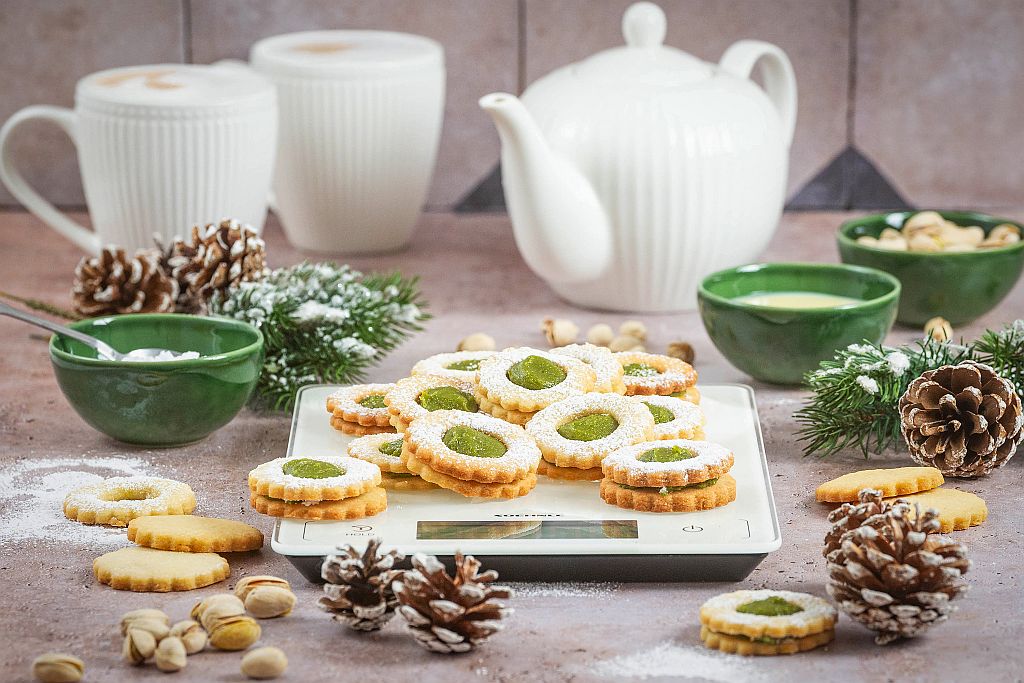 Linzer Plätzchen neu interpretiert: Pistazie trifft Tradition